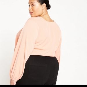 Better-than-Silk Romantic Blouse; Universal Standard, Size L (22-24)